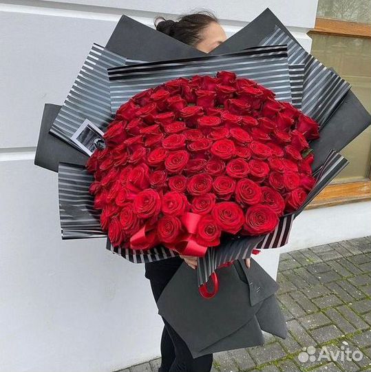 Букет с розами. 25 51 101 роза