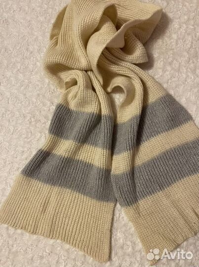 Шарф винтажный из натуральной шерсти
