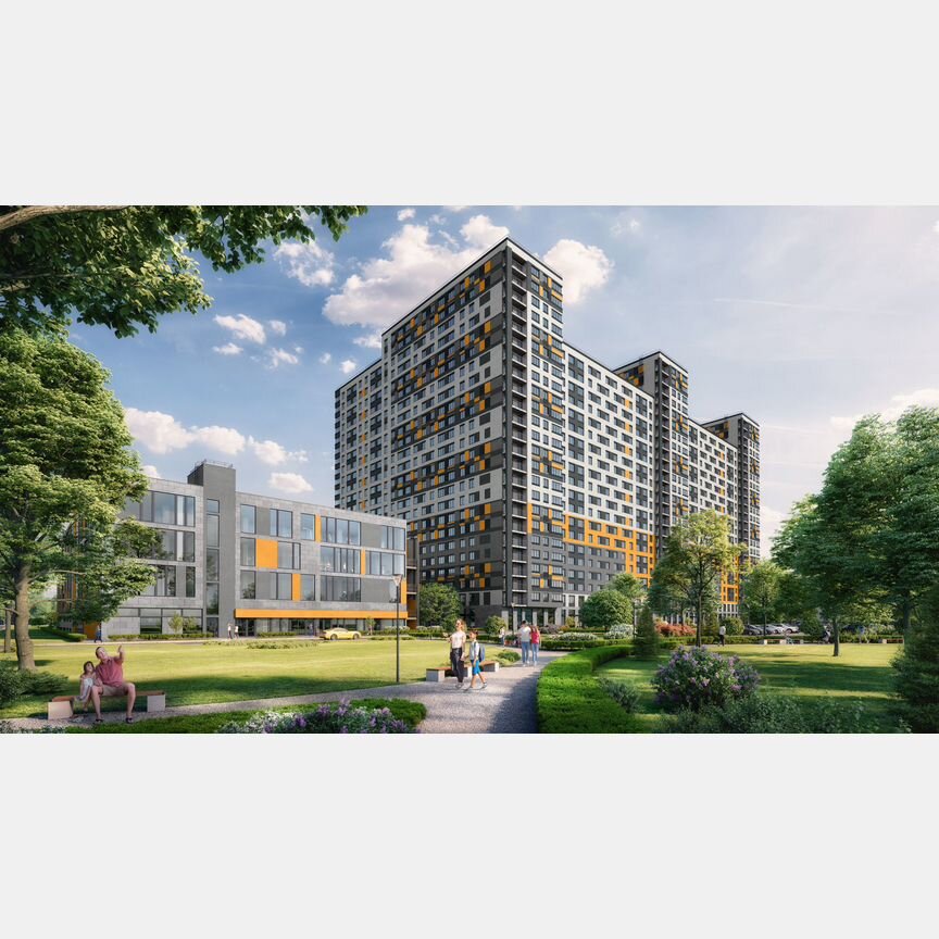 3-к. апартаменты, 61,4 м², 21/24 эт.