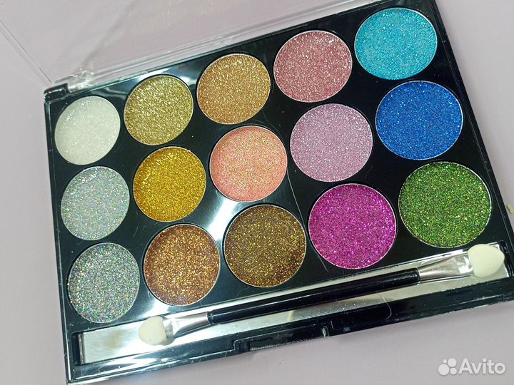 Палитра теней глиттер