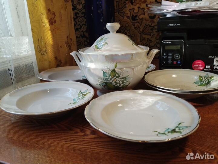 Музейный экспонат сервиз,ландыш, СССР