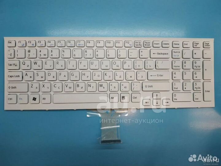 Клавиатура 148792821 для Sony Vaio VPC-EB белая