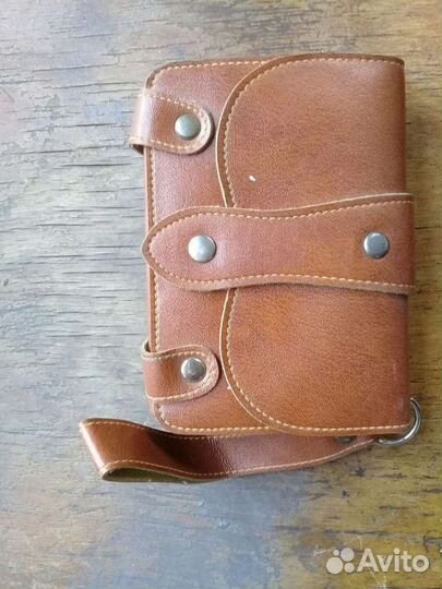 Барсетка кожаная мужская бу