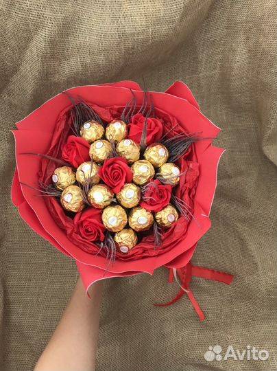 Букет из мыльных роз