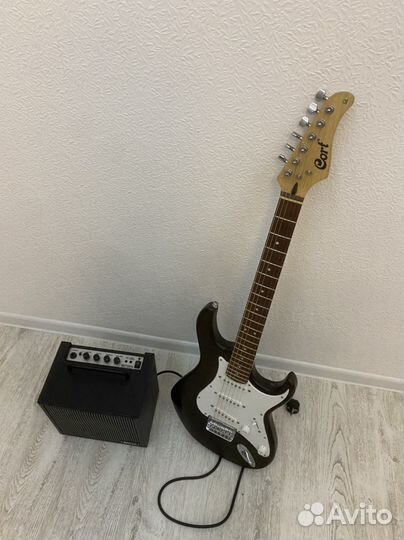 Электрогитара cort g100 и комбоусилитель ibanez