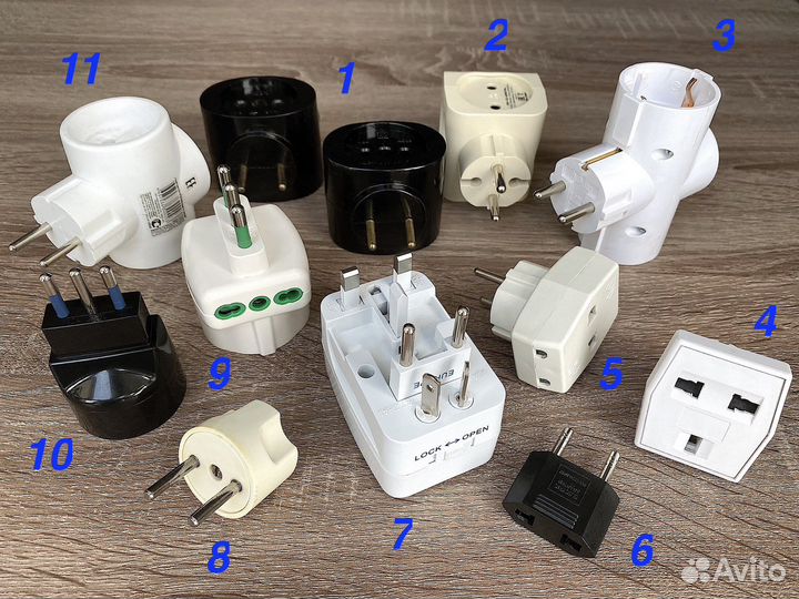 Тройник, переходник для электрических розеток