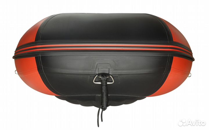 Лодка пвх Gladiator E350 PRO красно/черный