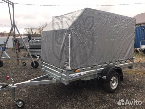 Прицеп с тентом аэро 150 см 05.022. Уст. фаркопа