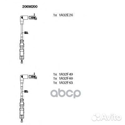 BR-206M200 к-кт проводов VW Multivan/Sharan, S