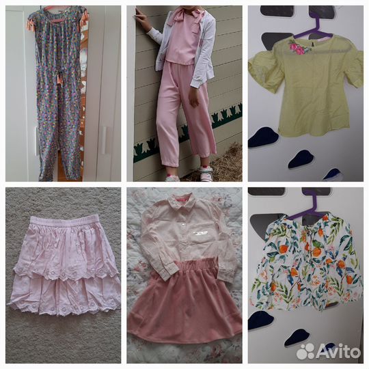 Летние комбинезоны, юбки для девочки