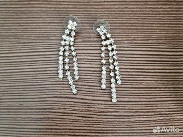 Подвеска сережки блестящие