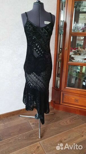 Бархатное платье в стиле 20х