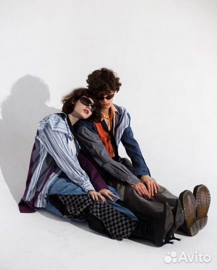 Кастомные джинсы-клеш jch.ru