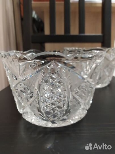 Хрустальные вазы для салатов