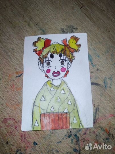 Картинка, акварель. Герои анимэ