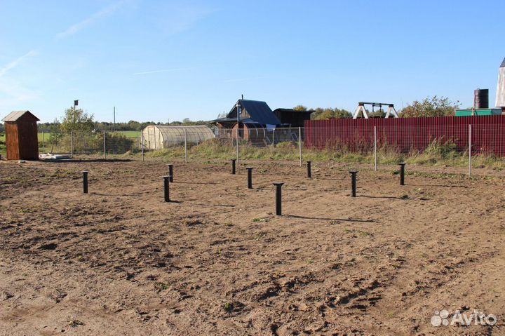 Свайный фундамент за 1 день. Винтовые сваи