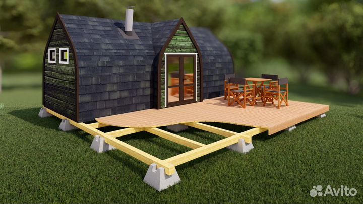 Фундаментные блоки для веранды