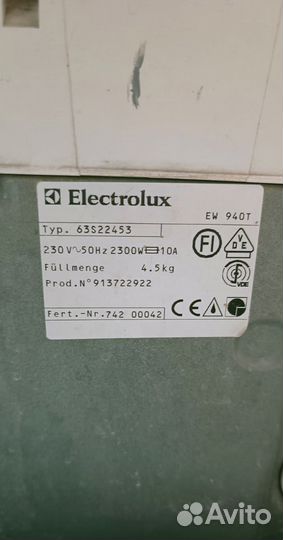 Стиральная машина бу Electrolux EW 940T