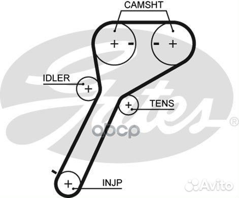 Ремень грм Mazda BT-50 2.5CD 06 Ford Ranger