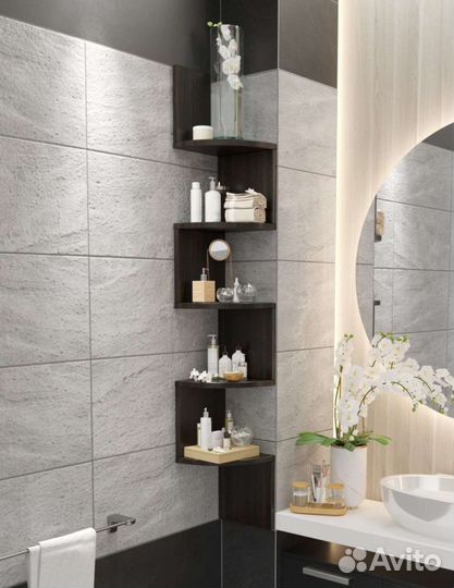 Полка настенная, радиусная