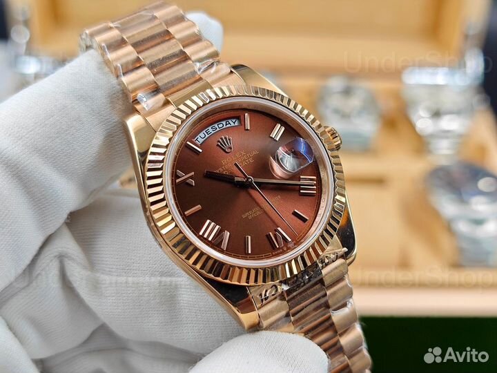 Rolex Day Date Gold 40mm Мужские часы механические