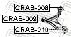 Сайлентблок crab-010 crab-010 Febest