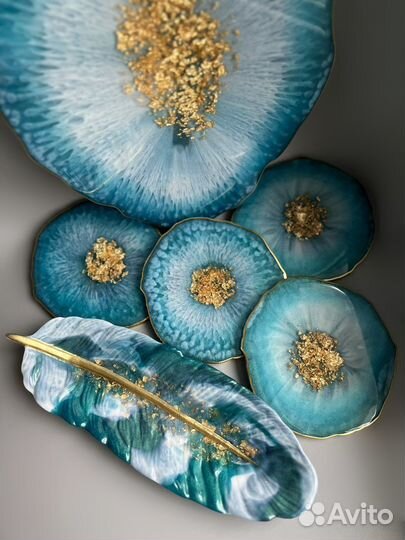 Сервировочный набор. Набор посуды ручной работы