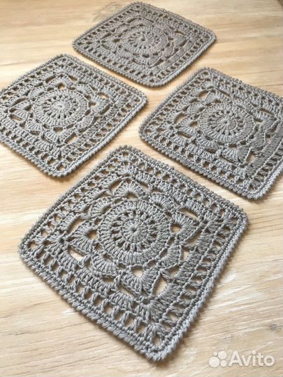 Маленькие салфетки 4 шт. Подставки под горячее