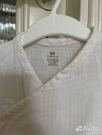 Песочник боди, шорты H&M 74 (6-9 мес)