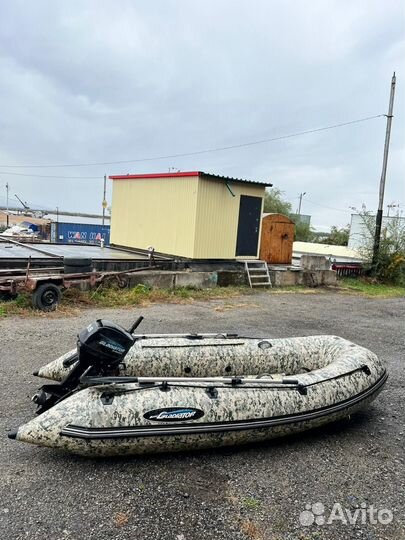 Надувная лодка пвх бу с мотором