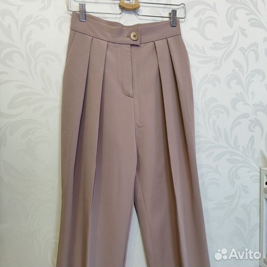 Брюки Chapter One S палаццо высокая талия вискоза