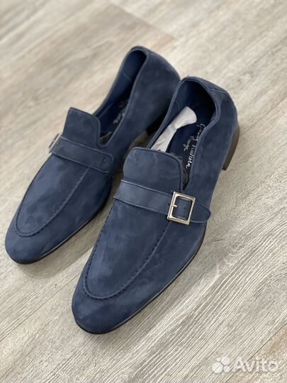 Замшевые Лоферы Andrea Ventura Firenze р 42 Italy