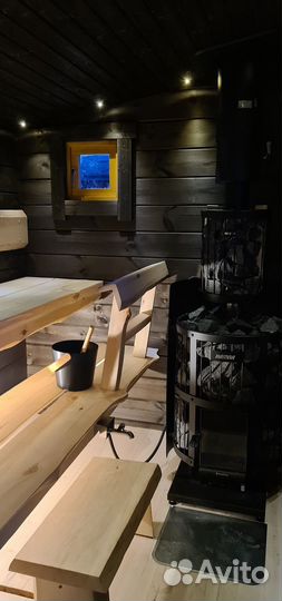 Перевозной финский дом баня не бочка из бруса Viik