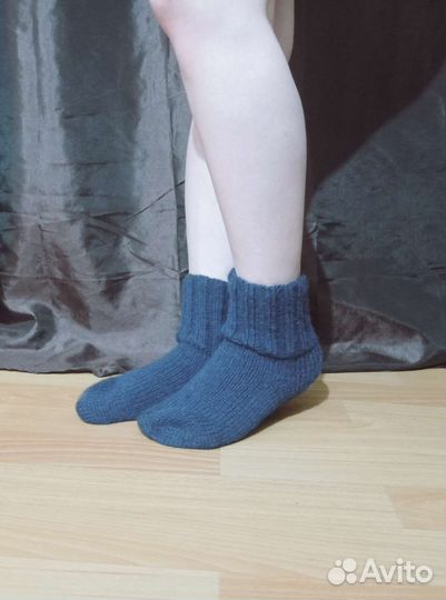 Носки ручной вязки шерстяные
