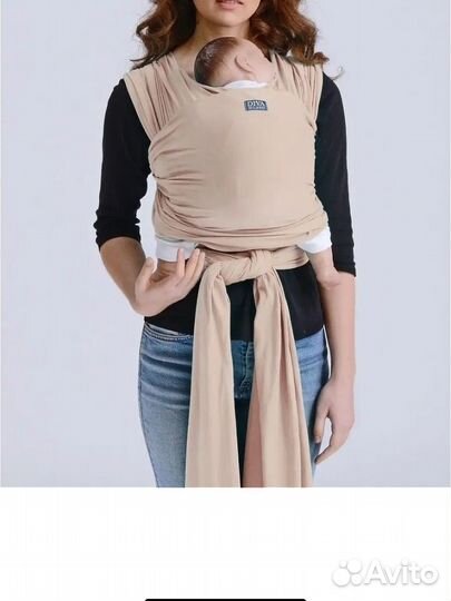 Слинг шарф трикотажный для новорожденного