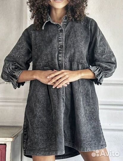 Джинсовое платье