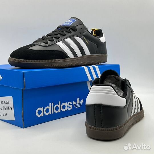 Кроссовки Adidas Samba чёрные 10