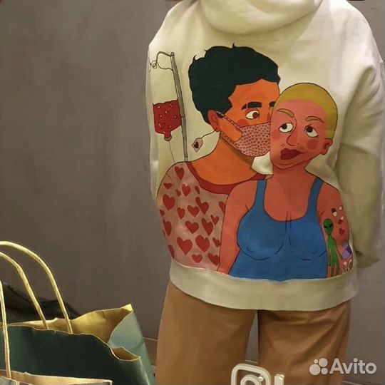 Ручная роспись одежды и роспись холстов