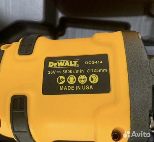 Аккумуляторная ушм dewalt DCG414