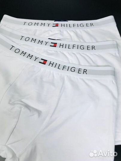 Трусы мужские tommy hilfiger белые хлопок арт.1002