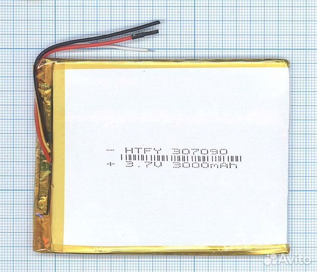 Аккумулятор Li-Pol 3*70*90мм 3pin 3.7V/3000mAh
