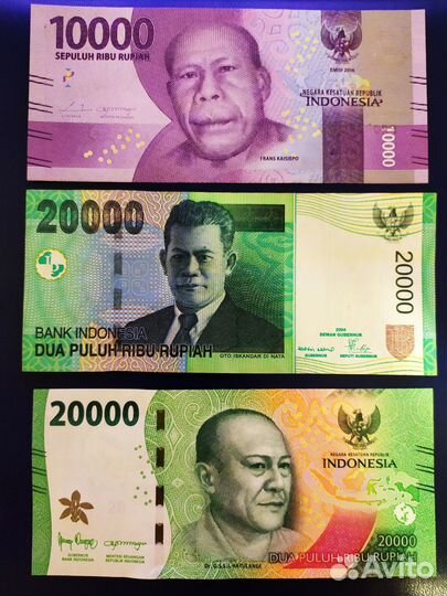 Банкноты Индонезии 1992-2022