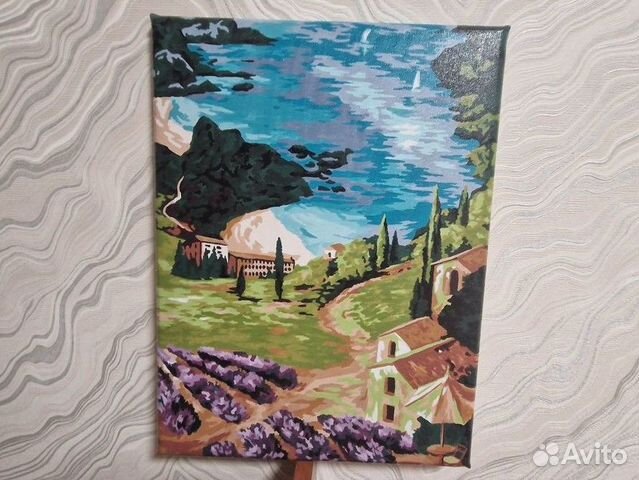 Картина на холсте Пейзаж Море Лаванда объявление продам
