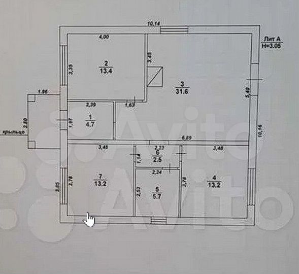Дом 103 м² на участке 9 сот.