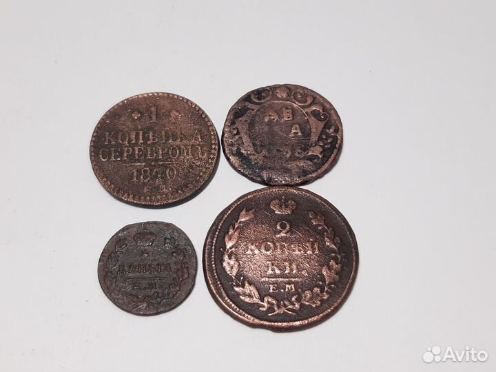 Деньга, копейка серебром, медь, империя