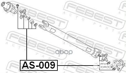 Крестовина карданного вала 27x80 AS-009 AS-009