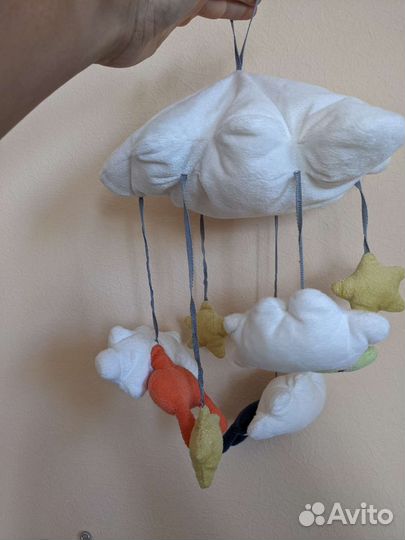 Мобиль мягкий на детскую кроватку IKEA икеа