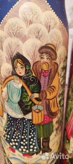 Табус для бутылки в форме Матрешки