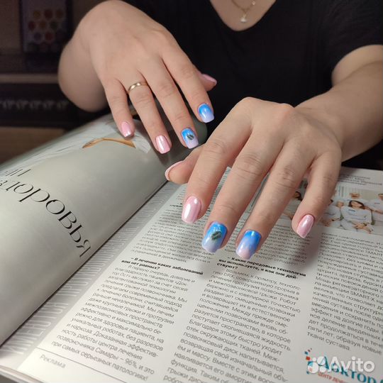 Маникюр, наращивание, художественная роспись