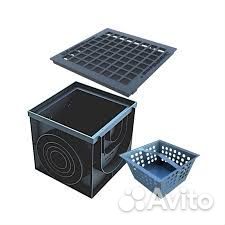 Дождеприемник черный 300*300мм дпп-30.30-пп